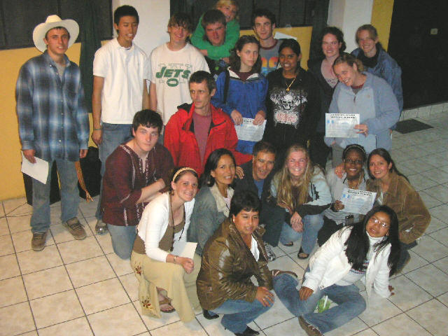 Night of graduation at the Guatemalensis Spanish School.