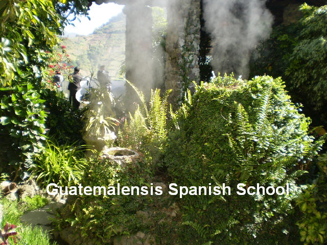 natural sauna with volcanic steam.