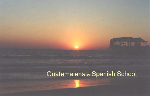 Amazing sunset at the beach on the pacific ocean of Guatemala, Champerico is one of the most important and beautiful beaches in Guatemala, Xinka Tours and Guatemalensis Spanish School can organize an amazing weekend there for you.