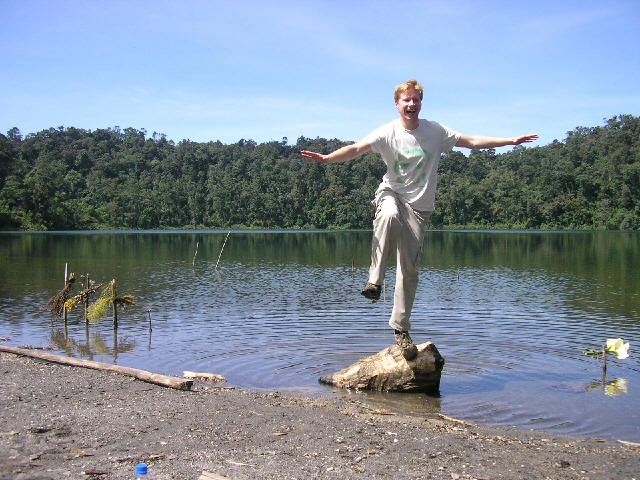 Chicabal lagoon, nested in the mountain with the same name.