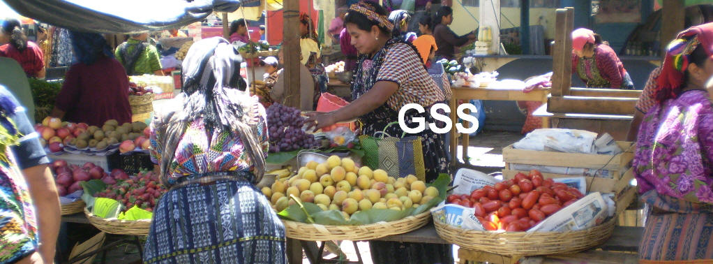 Colored fruits and vegetables in guatemalan markets. Our spanish students use their free time to experience the adventure and to enjoy the amazing landscapes and culture of Guatemala.
